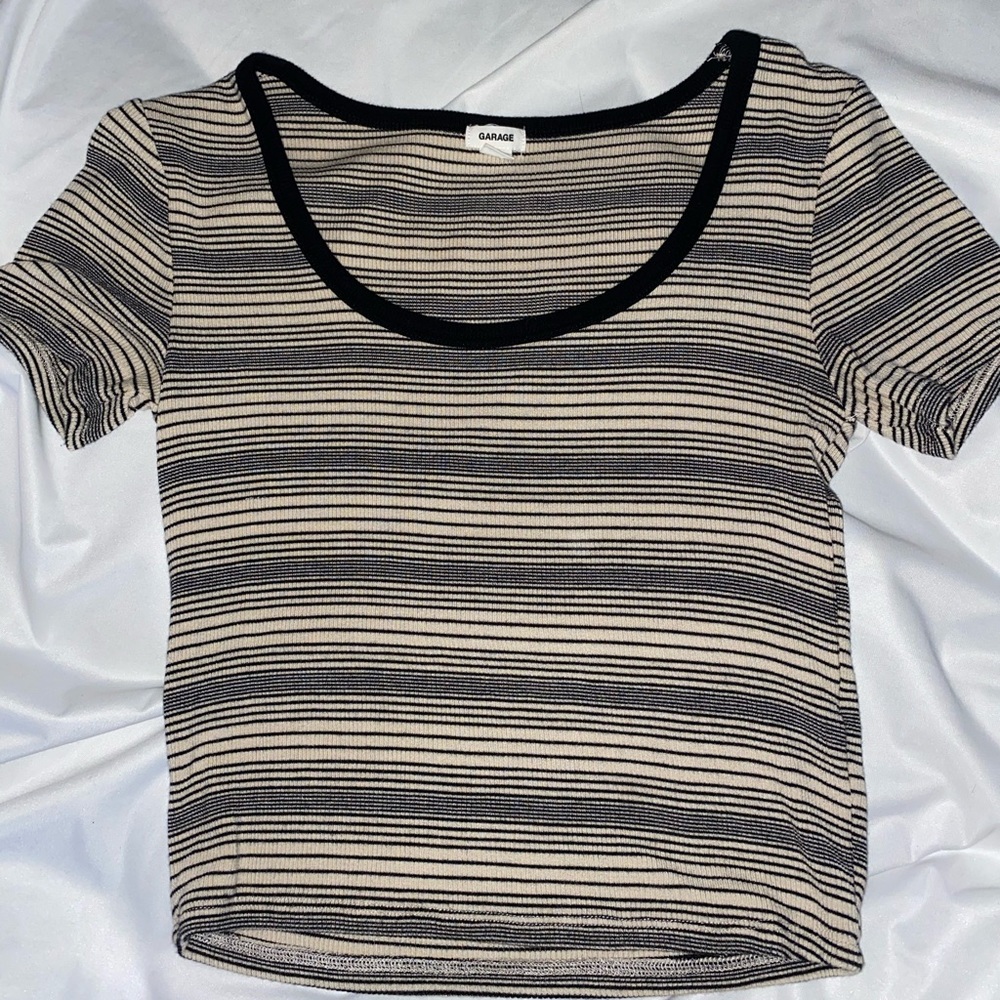 Striped fitted T shirt